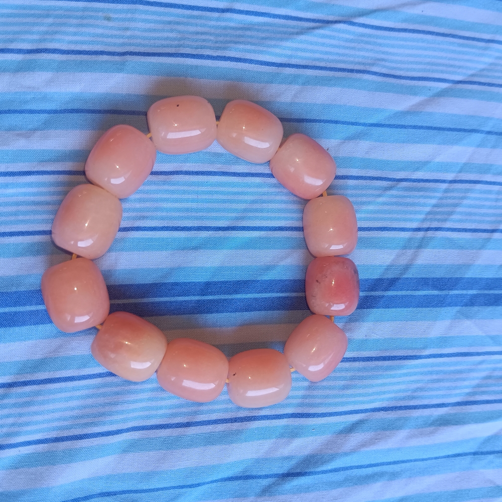 Chic Peach Beaded Bracelet